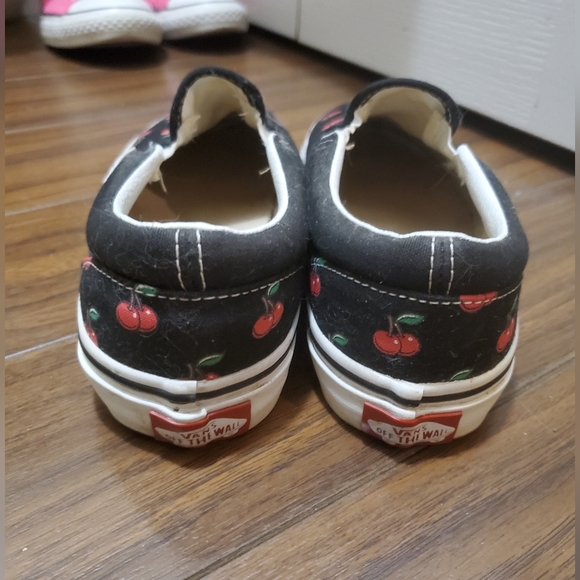 Cherry Vans Slip Ons - Picture 3 of 3